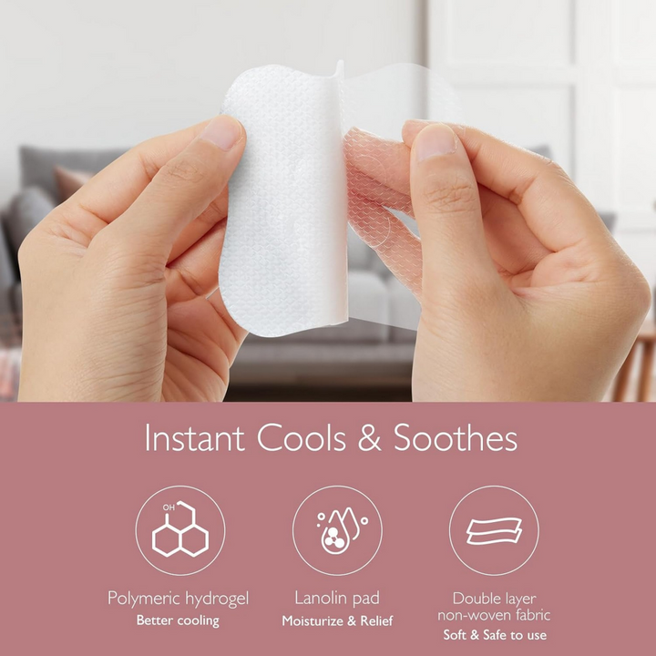 Momcozy Maternity Soothing Gel Pads White