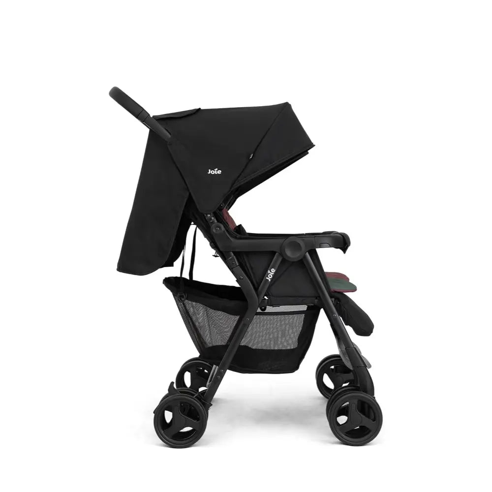 Joie Aire Twin Stroller with Rain Cover - Shale