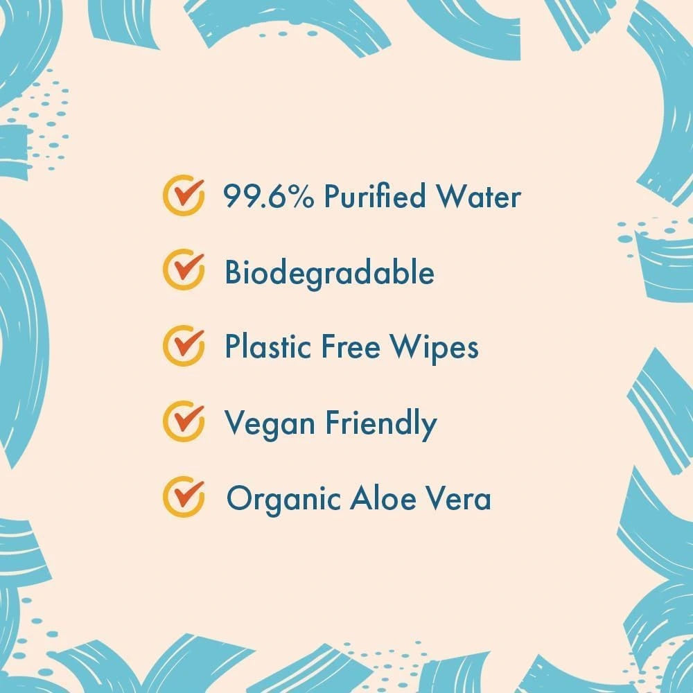 Aqua Wipes "ORIGINALS " - 64 Wipes Per Pack