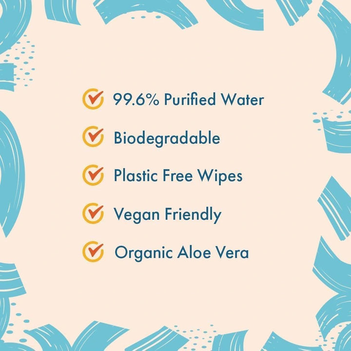 Aqua Wipes "ORIGINALS " - 64 Wipes Per Pack