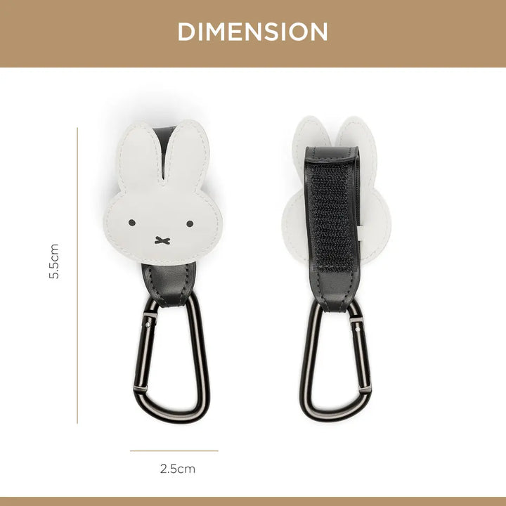 Dooky Miffy Buggy Hooks for Stroller &amp; Pram, Universal Baby Stroller Hooks - Set of 2