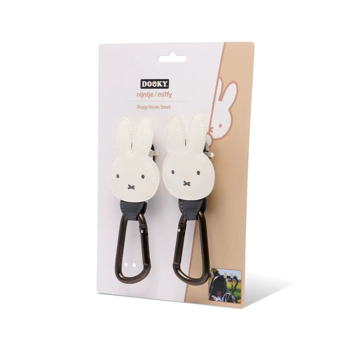 Dooky Miffy Buggy Hooks for Stroller &amp; Pram, Universal Baby Stroller Hooks - Set of 2