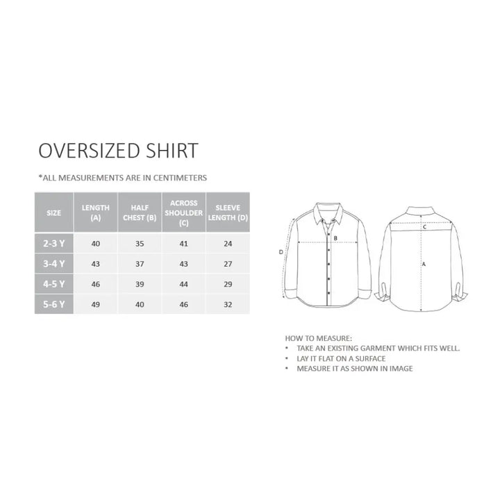 Krawl Kids Oversized Poplin Shirt - Yellow