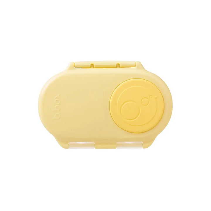 B.Box Leak Proof 2 sections Snackbox for Toddlers - Easy to Carry &amp; BPA free - Lemon Twist Yellow