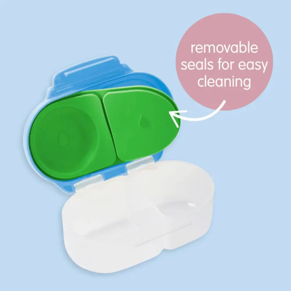 B.Box Leak Proof 2 sections Snackbox for Toddlers - Easy to Carry &amp; BPA free - Lemon Twist Yellow