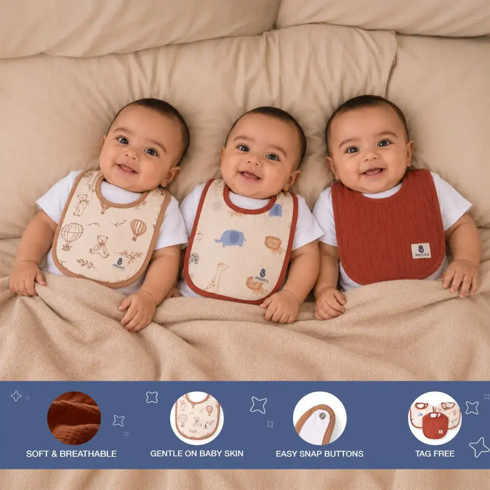 Prekies Bibs - Safari Trail (Set of 3)