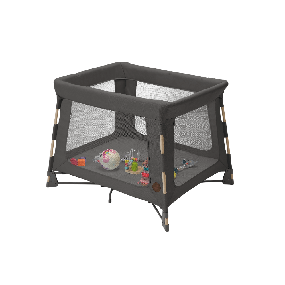 Maxi-Cosi Swift 3-in-1 Travel Cot &amp; Playpen, Birth - 3.5 Years - Graphite