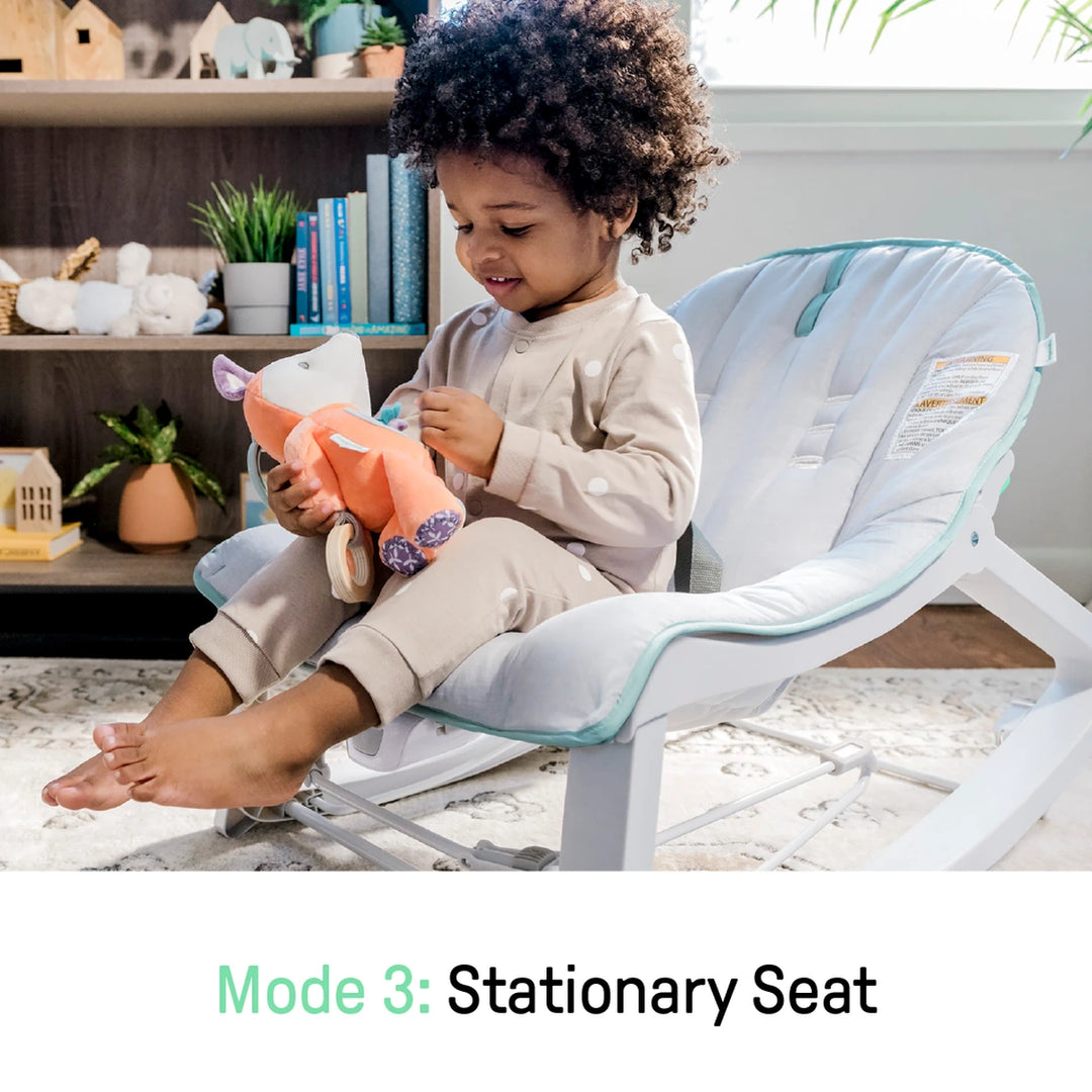 Ingenuity Keep Cozy 3-in-1 Grow with Me Baby Bouncer, Rocker &amp; Toddler Seat with Soothing Vibrations, 0 - 30 months - Weaver
