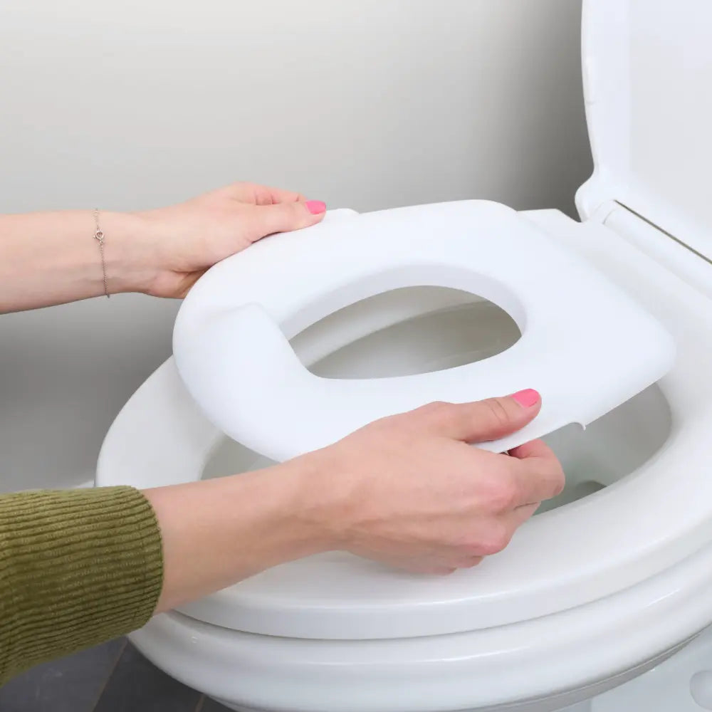 Ingenuity My Size Potty Pro 2-in-1 Toddler Potty Training Toilet with Flush Sound &amp; Detachable Potty Ring, 18 - 60 months, White