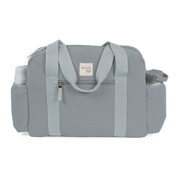 Walking Mum Diaper Bag with Changing Mat, Large Capacity Water-Resistant Bag with Multi-Pocket Organizer, Insulated Bottle Pocket, Shoulder &amp; Stroller Straps - Cloud