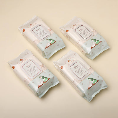 Baby Forest Mulmul Water Based Baby Wipes - Pack of 4