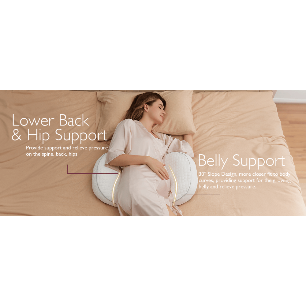 Momcozy Maternity Accessory Portable Maternity Pillow - Grey