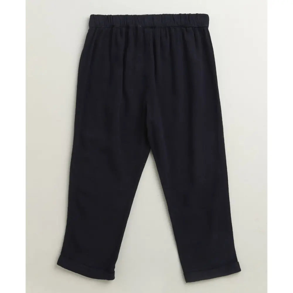 Sweetlime By As Little Gentleman Formal Co-ord Set - White &amp; Dark Navy