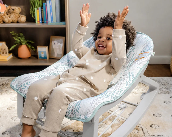 Ingenuity Keep Cozy 3-in-1 Grow with Me Baby Bouncer, Rocker &amp; Toddler Seat with Soothing Vibrations, 0 - 30 months - Spruce