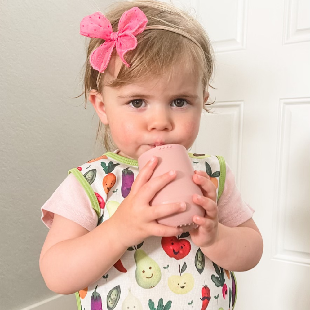 ezpz Mini Cup + Straw Training System for Toddlers