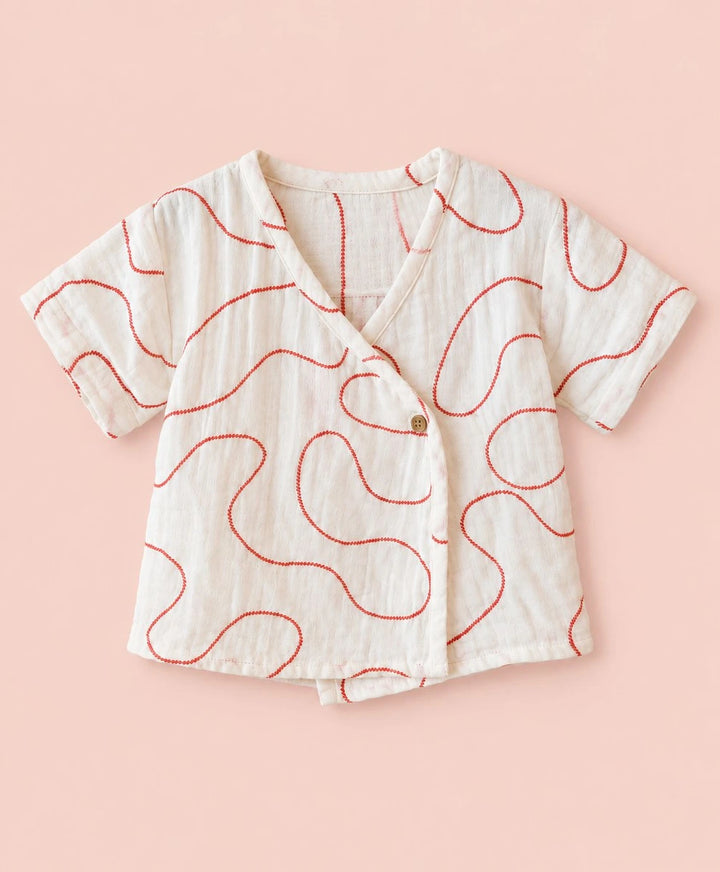 Sweetlime By AS Strawberry Jam Unisex Muslin Co-ord Set