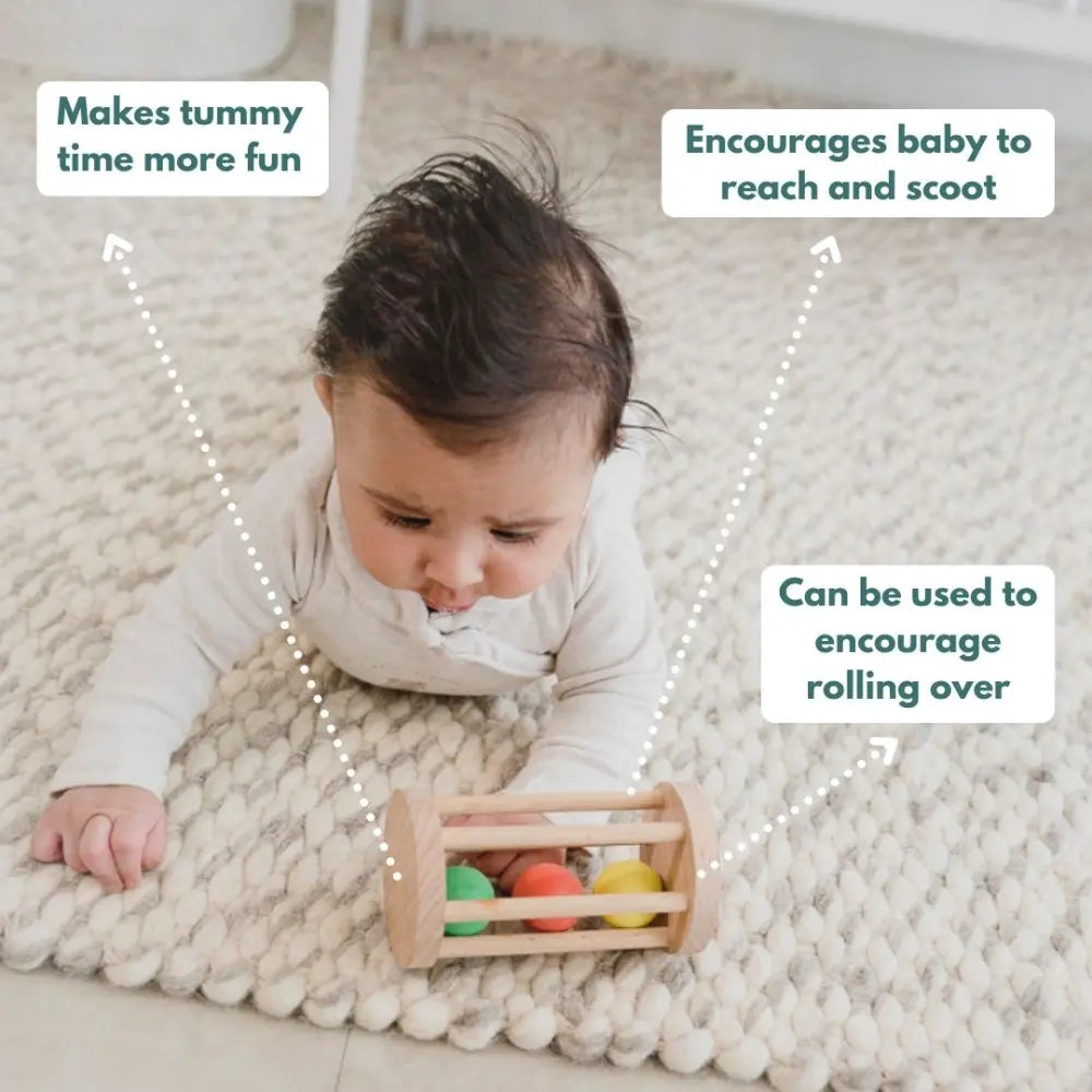 Curious Cub Montessori Box 2 | 9-Piece Baby Sensory Toy Set | Rattle, Mirror, Teether, Flashcards &amp; more | 3+ Months