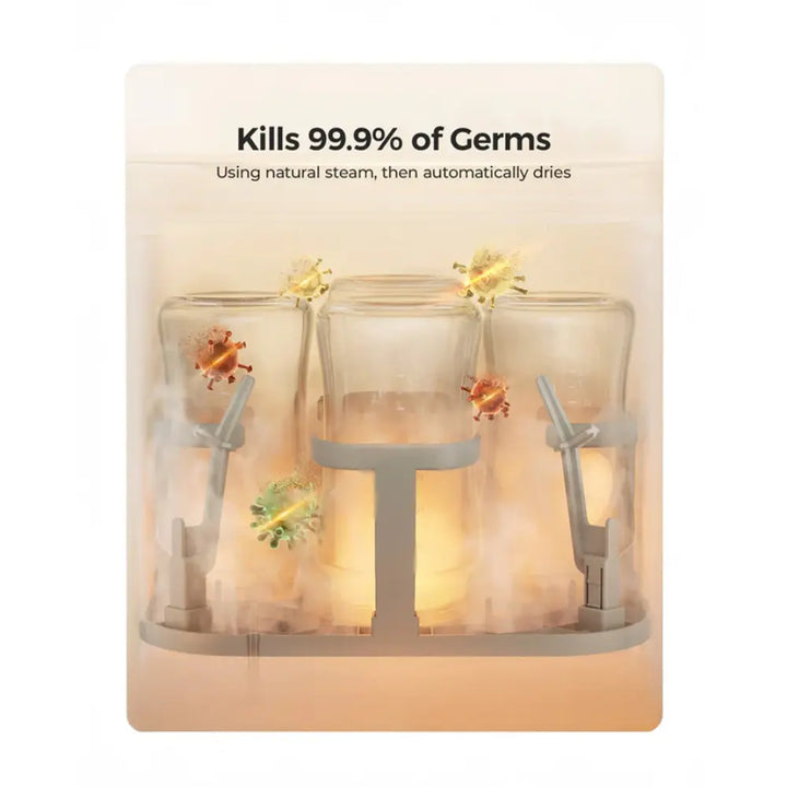 Momcozy KleanPal Pro Baby Bottle Washer and Sterilizer-Fast Steam Cleaning &amp; One-Touch Operation-9 Cleaning Mode