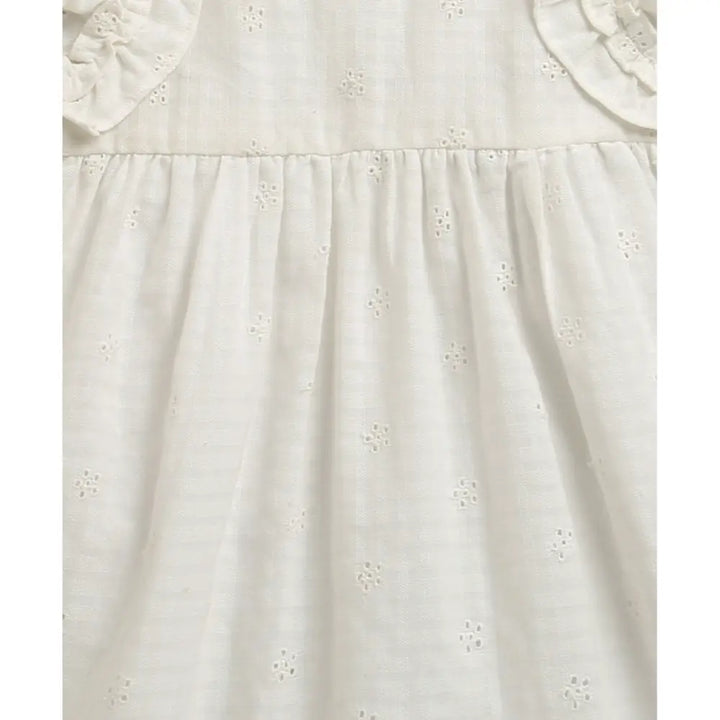 Sweetlime By As Organic Cotton Pure Grace White Dress &amp; Bloomer Set - White