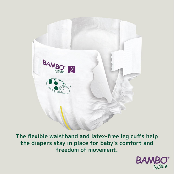 Bambo Nature Skin Friendly Tape Diapers - Small (3-6 kgs)