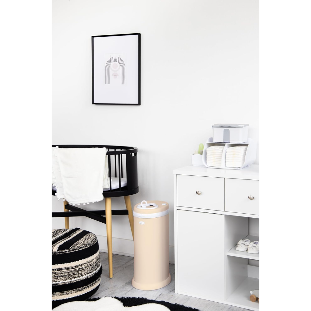 Ubbi Steel Odor Locking Diaper Pail - Oat Milk