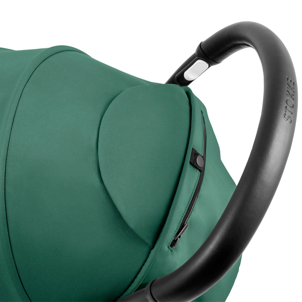 Stokke YOYO⁵  Seat Pack | 6 Months+ | Redesigned Padded Seat | Extendable Canopy | Zipped Back Pocket | Lightweight &amp; Comfortable | For Babies 6 Months to 4 Years | Requires YOYO Frame (Sold Separately) | Forest