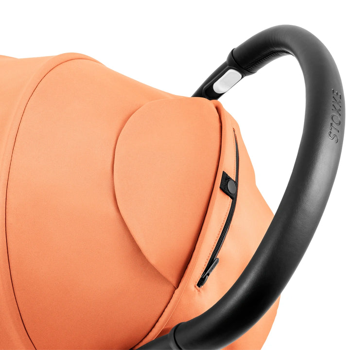 Stokke YOYO⁵  Seat Pack | 6 Months+ | Redesigned Padded Seat | Extendable Canopy | Zipped Back Pocket | Lightweight &amp; Comfortable | For Babies 6 Months to 4 Years | Requires YOYO Frame (Sold Separately) | Peach