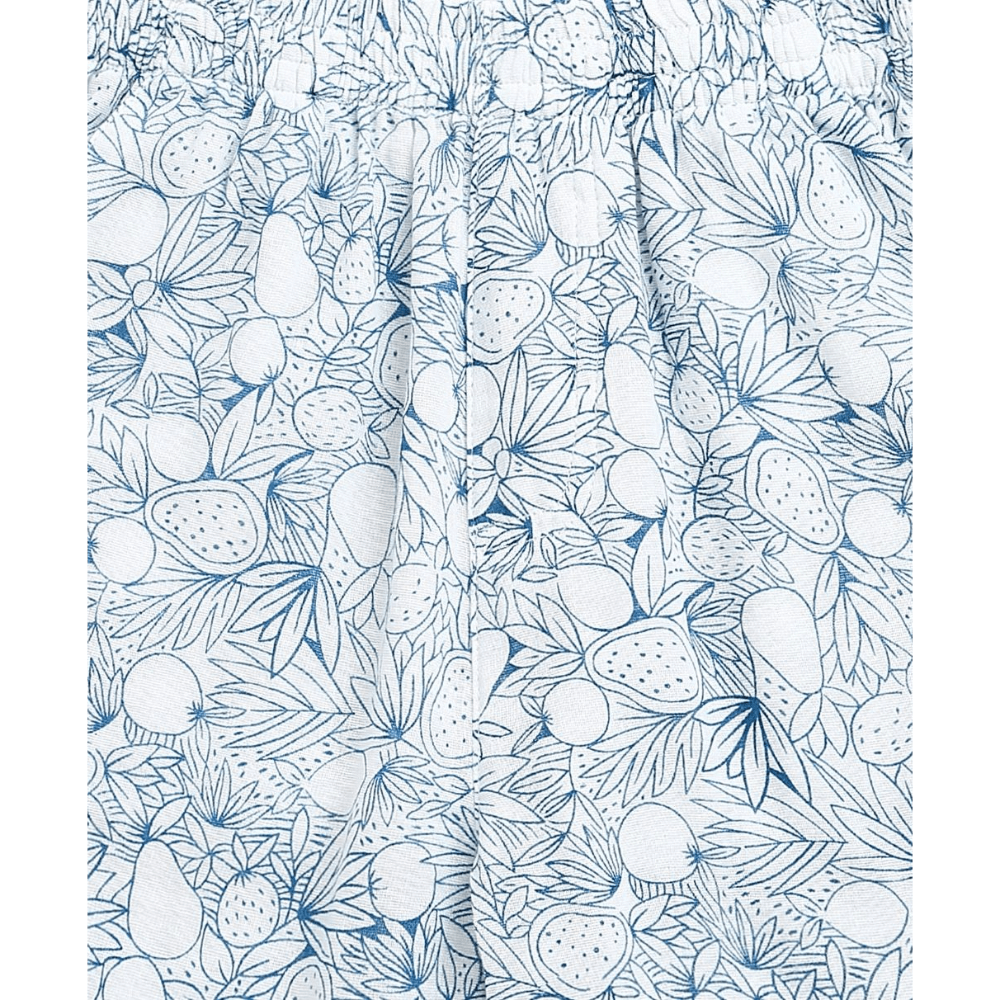 Sweetlime By AS Blue &amp; White Lemon Print Cotton Co-ord Set