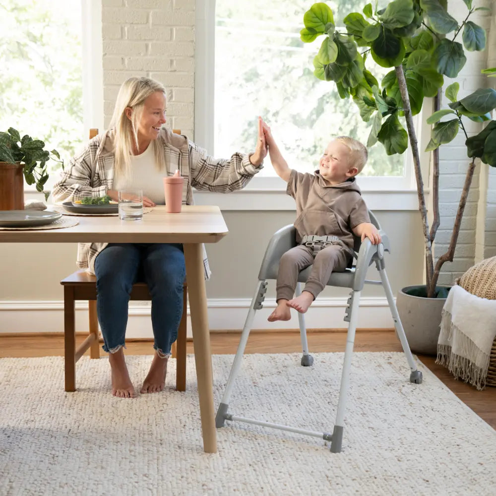 Ingenuity Trio Foldaway 6-in-1 High Chair with Booster Seat, Toddler Chair &amp; Foldable Space-Saving Design - Quill