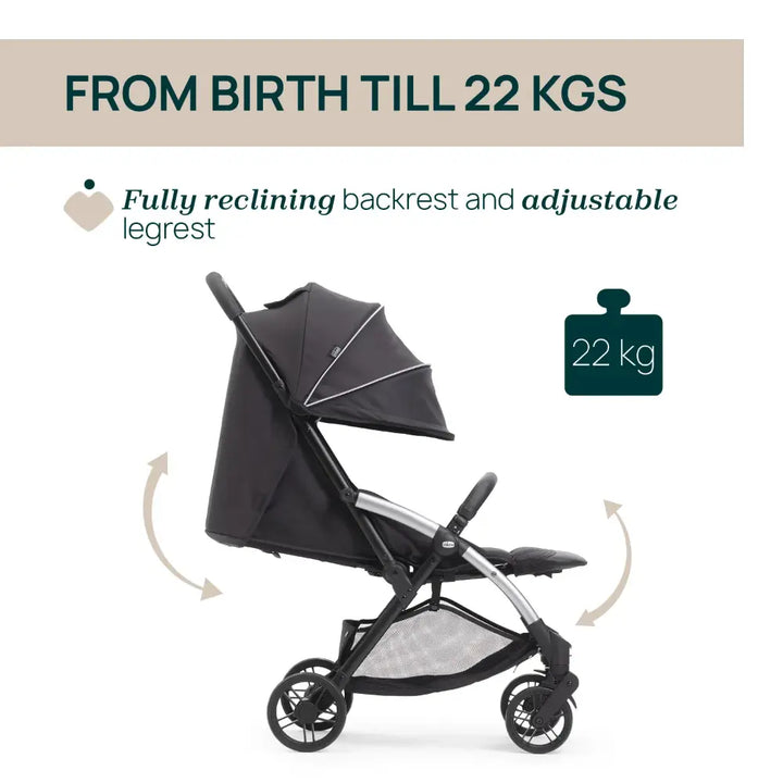 Chicco Goody Xplus Stroller Ebony - Black