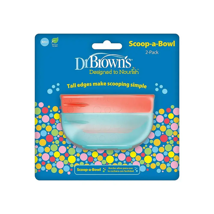 Dr. Brown’s Toddler Tumblers Scoop-A-Bowl (Pack Of 2) - Multicolour
