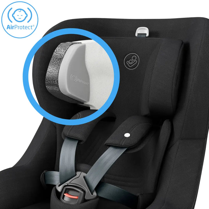 Maxi-Cosi Pearl Slide Pro i-Size All-in-One Car Seat, SLIDETECH®2 Technology, Rear and Forward Facing, 360° Rotation, 5 Recline Positions, Side Impact Protection, 3 Months - 4 Years, ISOFIX Included - Authentic Black