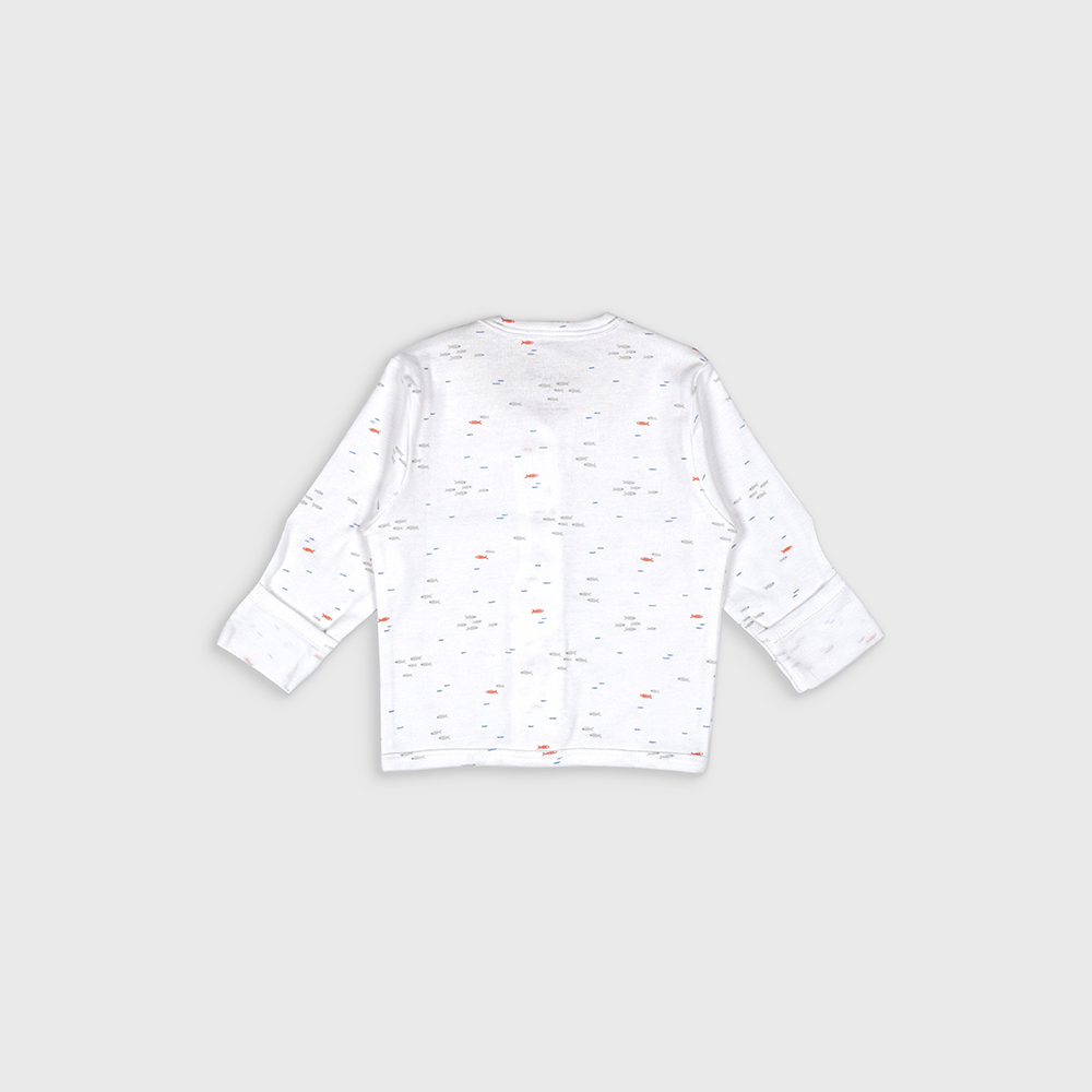 Enfants Pinstripe Play Co-Ords - White