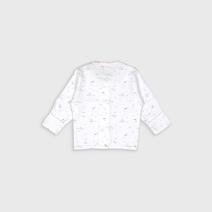 Enfants Pinstripe Play Co-Ords - White