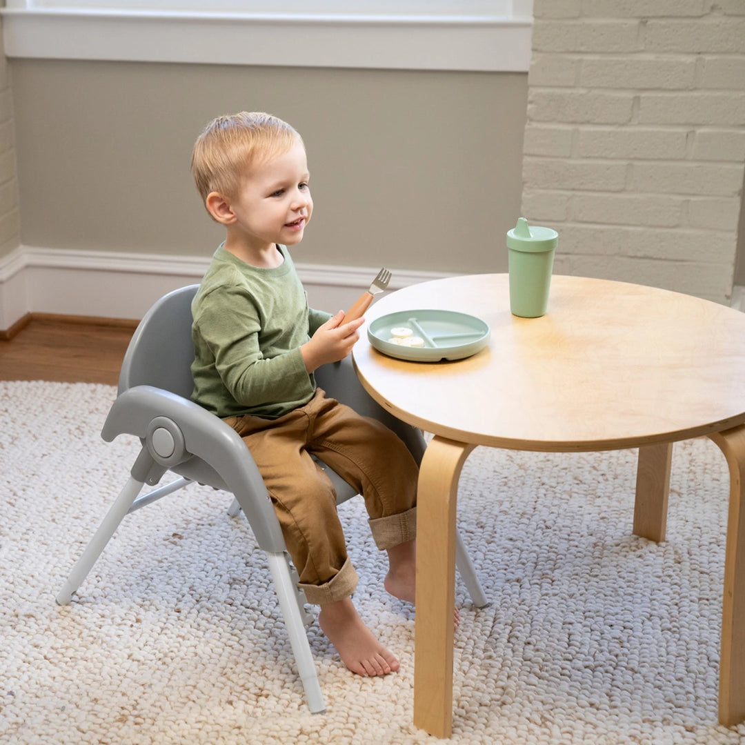 Ingenuity Trio Foldaway 6-in-1 High Chair with Booster Seat, Toddler Chair &amp; Foldable Easy Storage Design, 6M - 5 Years - Quill