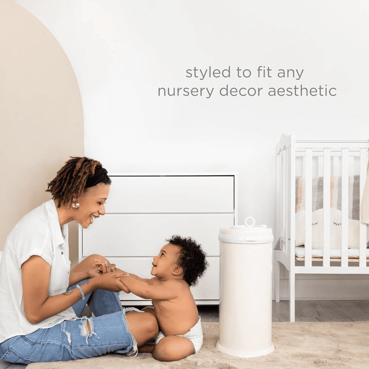 Ubbi Steel Odor Locking Diaper Pail - Ivory