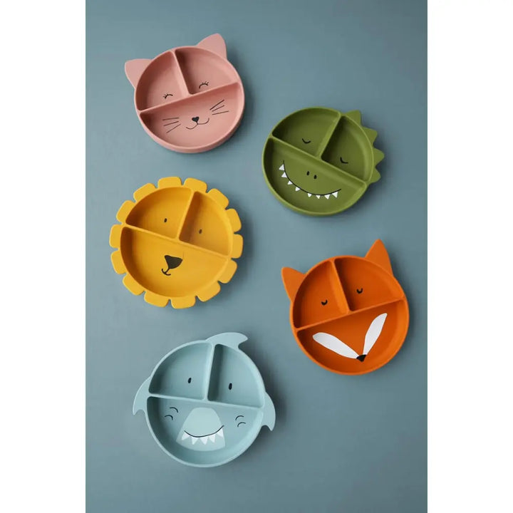 Trixie Silicone Divided Suction Plate - Mr. Shark