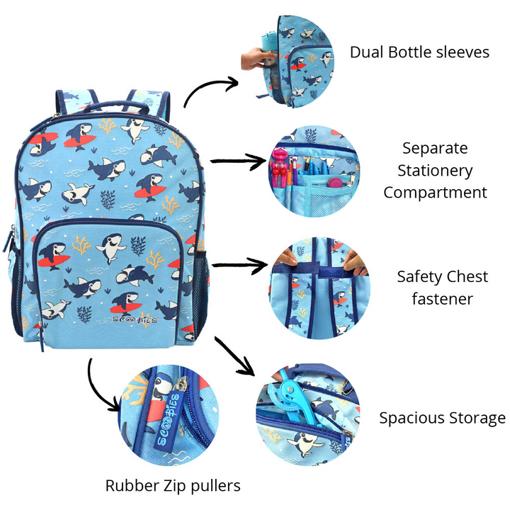 Scoobies Shark Glow-in-the-Dark Bag