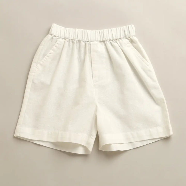 Sweetlime By AS Baby Boys Blue Palm Embroidered Shirt &amp; Shorts Co-Ord Set Blue &amp; White