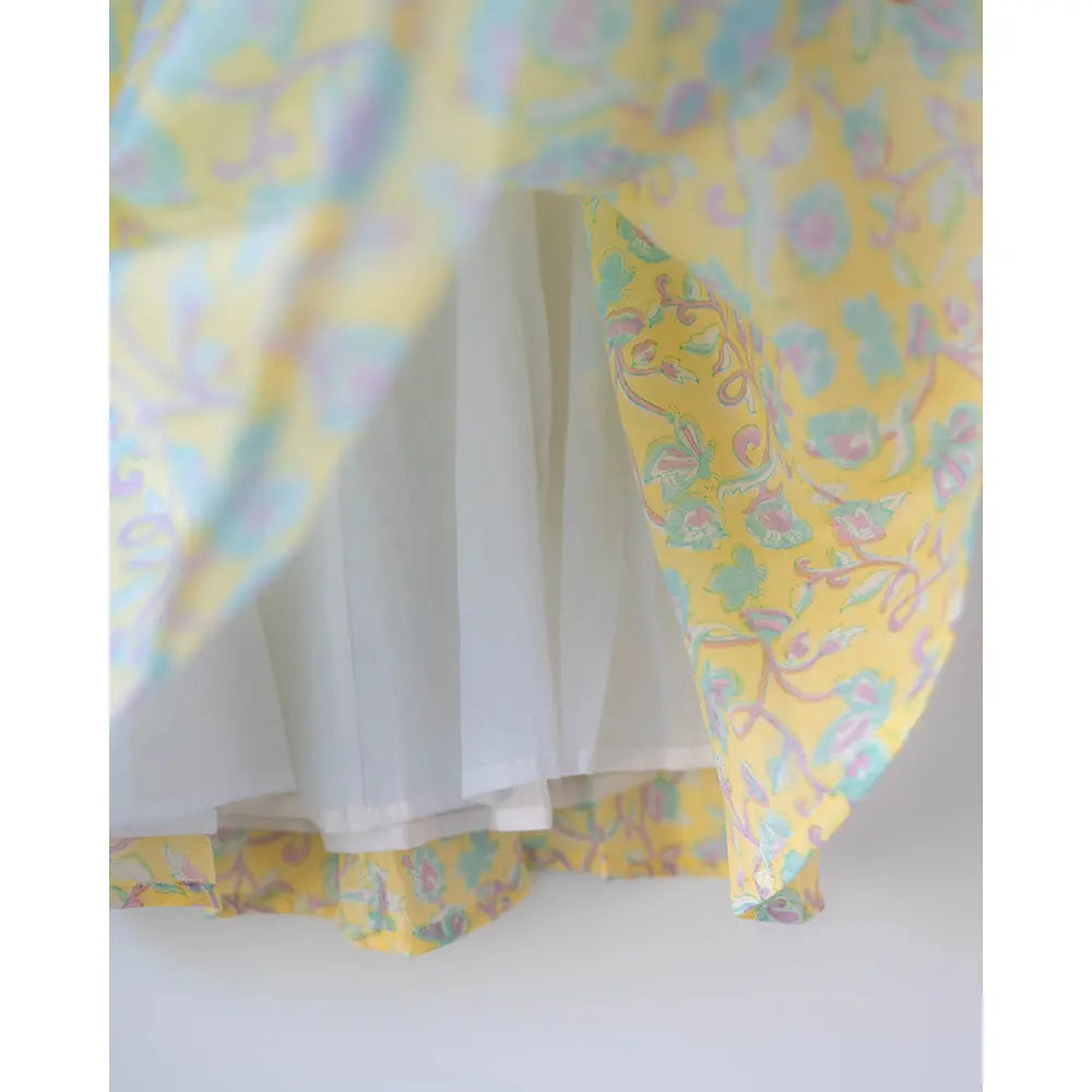Love The World Today Kin Dress In Lemon Butterfly For Girls