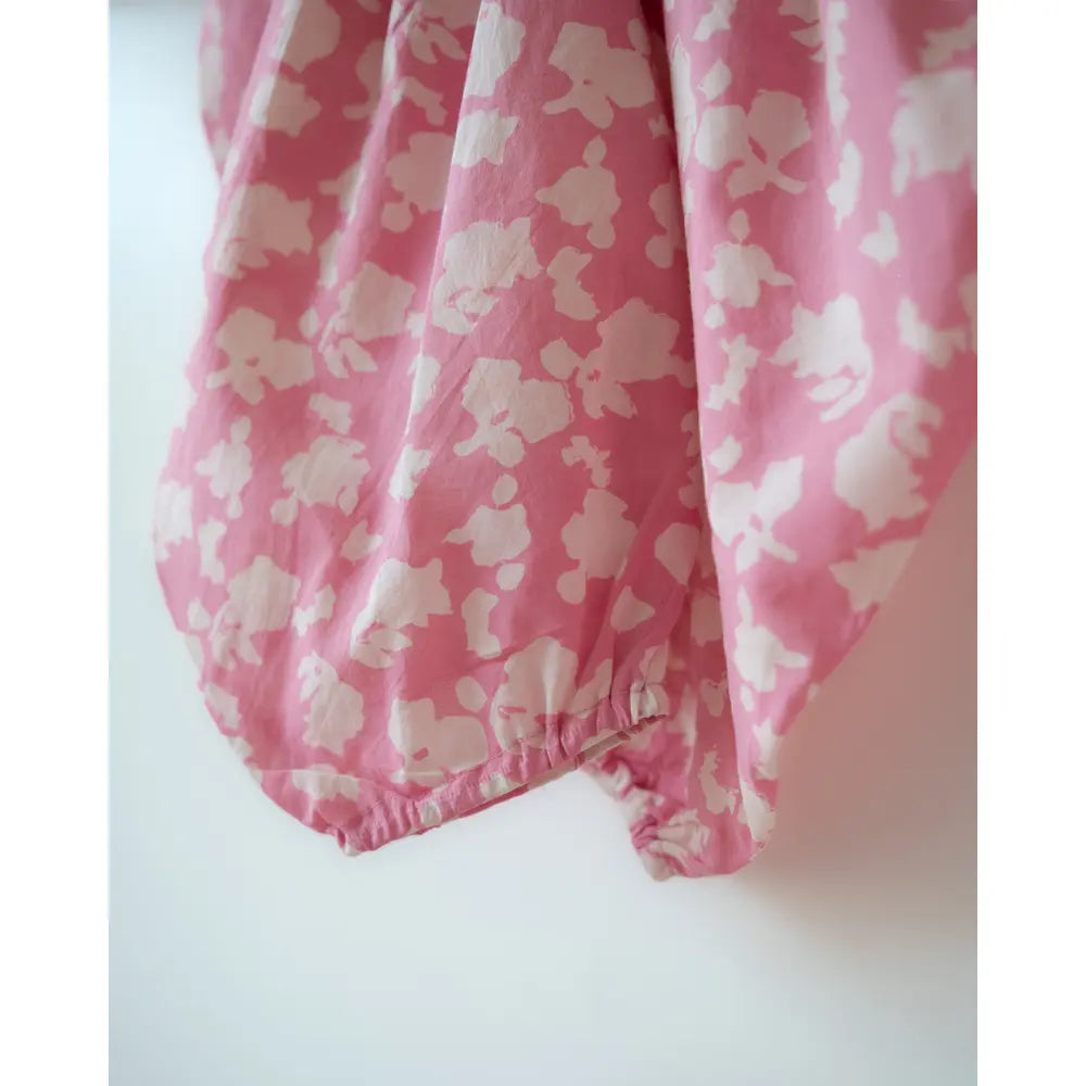 Love The World Today Leela Flared Top For Girls With Pink Floral Cowl Dhoti Pants Co-Ord Set
