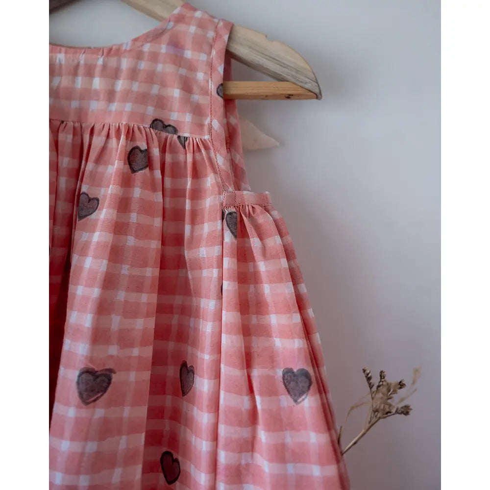 Love The World Today Nightgown - Peach Baked with Love Print - White