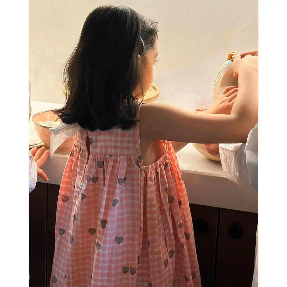 Love The World Today Nightgown - Peach Baked with Love Print - White