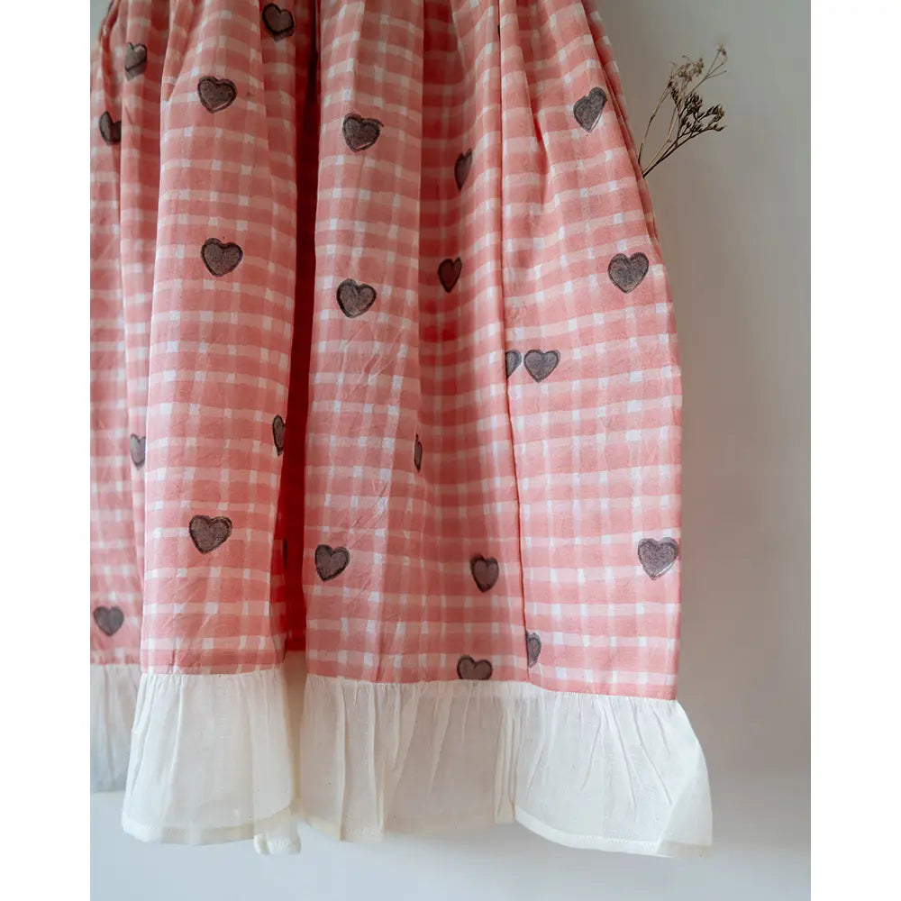 Love The World Today Nightgown - Peach Baked with Love Print - White