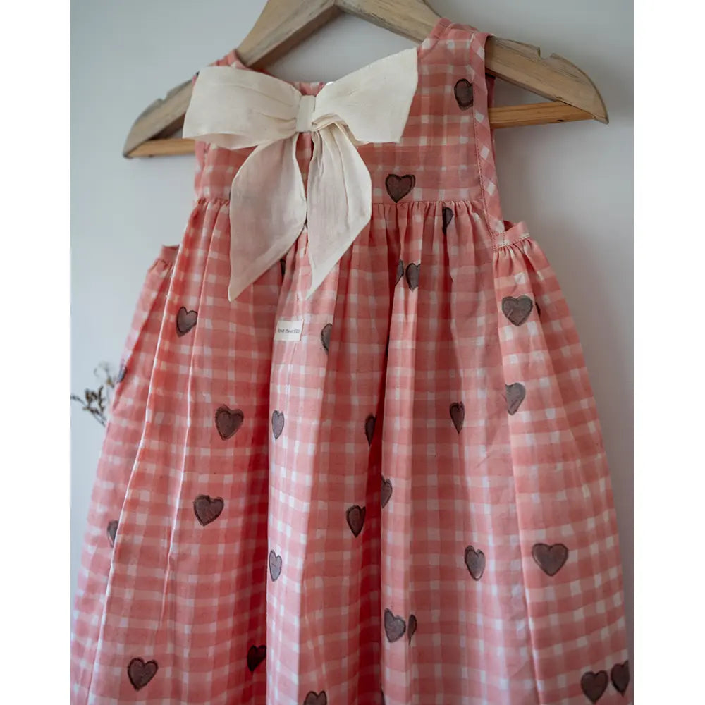 Love The World Today Nightgown - Peach Baked with Love Print - White