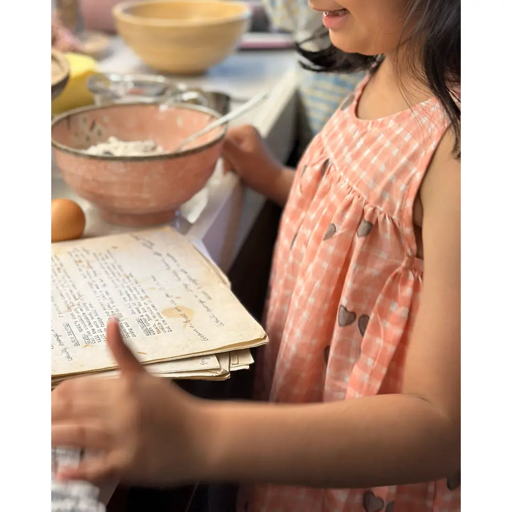 Love The World Today Nightgown - Peach Baked with Love Print - White
