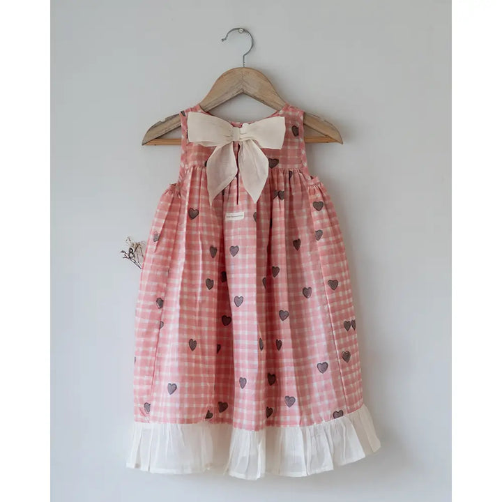 Love The World Today Nightgown - Peach Baked with Love Print - White