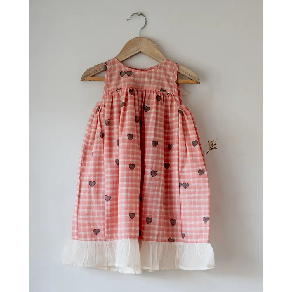 Love The World Today Nightgown - Peach Baked with Love Print - White