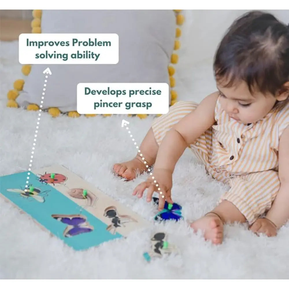 Curious Cub Montessori Box 8 | 8-Piece Wooden Toddler Toy Kit | Car Tracker, Bird Feeder &amp; More | 16+ Months