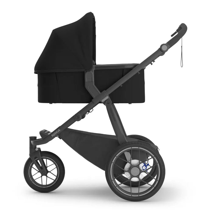 UPPAbaby Bassinet V3, Newborn Pram Attachment, Overnight Sleep Approved, Breathable Air Mesh Mattress, UPF 50+ Canopy, Compatible with Vista &amp; Cruz - Black